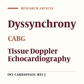 Evaluation of Left Ventricular Dyssynchrony after Coronary Artery Bypass Grafting in Patients with Ischemic Left Ventricular Dysfunction
