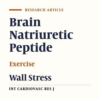 Effect of Professional Exercises on Brain Natriuretic Peptide