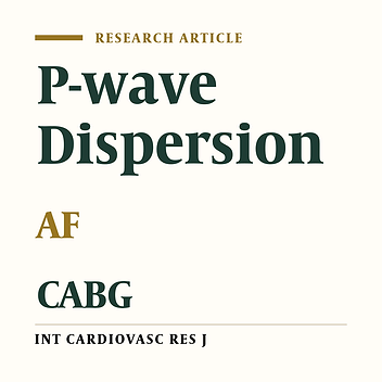 Cover image of the article: Effect of CABG on P-wave Dispersion and the Relationship between AF and P-wave Dispersion