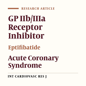 Platelet GP IIb/IIIa Receptor Inhibition by Eptifibatide in non ST-elevation MI-Acute Coronary Syndrome