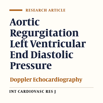 Non-Invasive Assessment of Left Ventricular End-Diastolic Pressure in Patients with Chronic Aortic Regurgitation, Comparison of the Sensitivity and Specificity of CW Doppler Echocardiography with Angiography