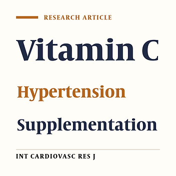 Modulation of Blood Pressure in Hypertensive Patients by Vitamin C