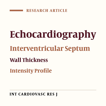 Estimation of Septal Wall Thickness by Processing Sequential Echocardiographic Images