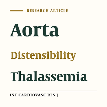 Cover image of the article: Aortic Distensibility in β-Thalassemia Major
