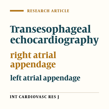 Comparison of transesophageal echocardiographic assessment of right and left atrial appendage functions