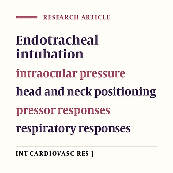 Influence of head flexion on intraocular pressure, cardiovascular, and respiratory responses in patients undergoing cataract surgery after endotracheal intubation