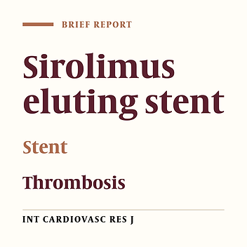 The incidence of late stent thrombosis after successful cypher stent implantation