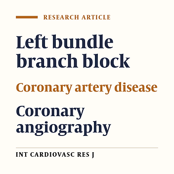 Predictors of ventricular dysfunction and coronary artery disease in patients with Left Bundle Branch Block