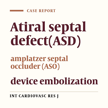Surgical removal of an embolized amplatzer device from left ventricle