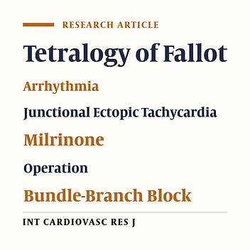 Early Post-Operative Arrhythmias and Their Risk Factors after Total Repair of Tetralogy of Fallot in Pediatric Patients