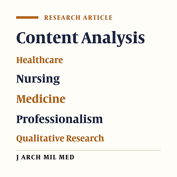 Professionalism of Healthcare Jobs in the War