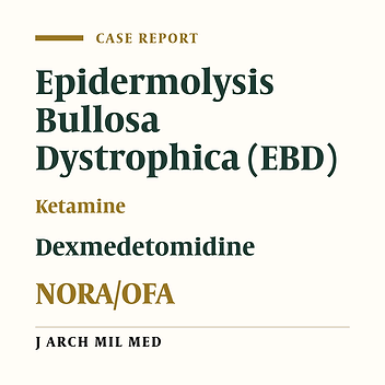 Combination of Ketamine with Dexmedetomidine Infusion as Non-operating Room Anesthesia/Opioid-Free Anaesthesia for Oesophagial  Dilatation in a Paediatric Patient of Epidermolysis Bullosa Dystrophica: A Case Report