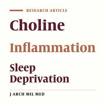 Lack of Effect of Choline Supplement on Inflammation, Muscle Endurance and Injury Indices, and Shooting Accuracy Following Simulated Army Ranger Operation