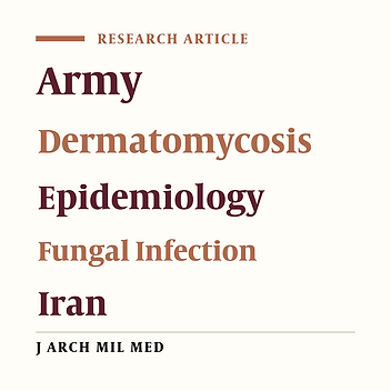 Epidemiology of Superficial Fungal Infections in Iran Army Personnel