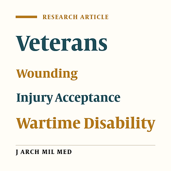 When They Return From Afghanistan/Iraq: Acceptance of Loss Due to War Injury