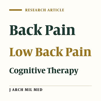 Effect of Imagery Technic on Chronic Low Back Pain