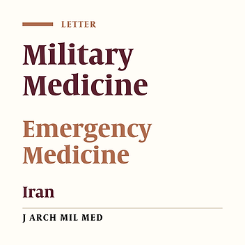 Islamic Republic of Iran and International Committee of Military Medicine: A New Horizon Toward Our Global Role