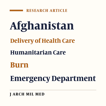 Retrospective Analysis of Role II Military Hospital Emergency Department Admissions in Operation Enduring Freedom of Afghanistan
