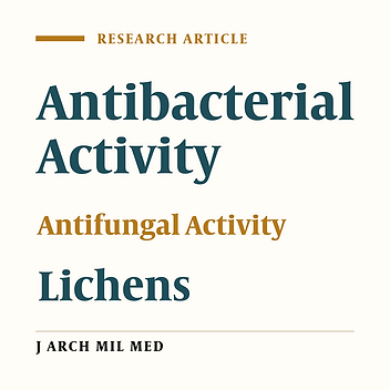 Antibacterial and Antifungal Activities of Gelatinose and non-Gelatinose Lichen Species