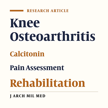 Calcitonin Injection and Functional Status of Females With Knee Osteoarthritis