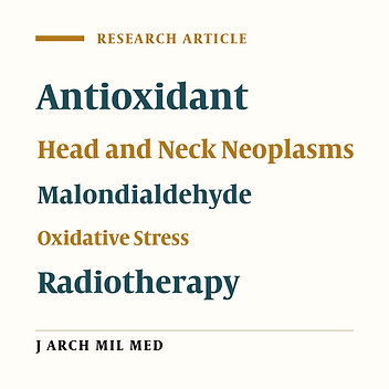 Alteration of Lipid Peroxidation and Total Antioxidant Capacity in Patients With Head and Neck Cancers Following Radiotherapy