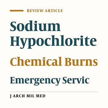 Sodium Hypochlorite-Induced Upper Extremity Chemical Burns: Case Series of Eight Patients and a Review of the Literature