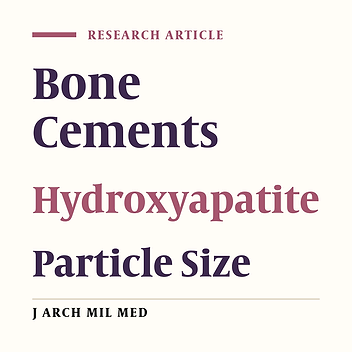 The Effect of ?-TCP Particle Size on Mechanical and Setting Properties of Calcium Phosphate Bone Cements