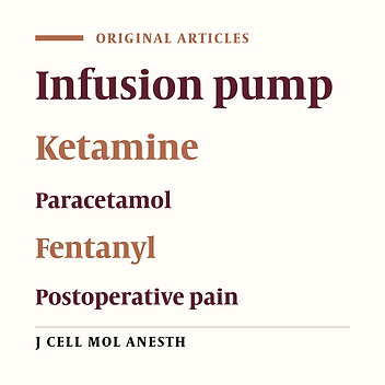 Comparison between Infusion Pumps: Fentanyl/Ketamine and Fentanyl/Paracetamol in Pain control Following Tight and Leg Surgeries