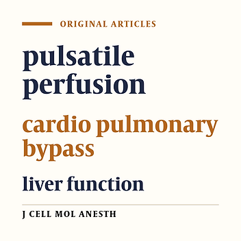 The Effect of Pulsatile Blood Flow During Proximal Graft, on Liver Function in Coronary Artery Bypass Graft Surgery