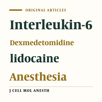 Epidural Anesthesia with Lidocaine and Dexmedetomidine, Versus Lidocaine Alone on Plasma Levels of IL-6 in Patients with Proximal Femoral Fracture.