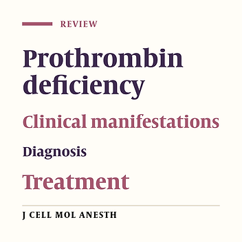 Congenital Prothrombin Deficiency