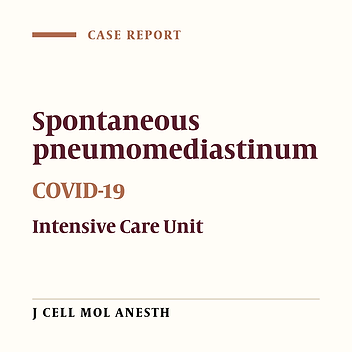Spontaneous Pneumomediastinum Unrelated to Invasive Ventilation in a Patient with SARS-CoV-2 (COVID-19): A Case Report