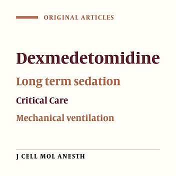 Long-term Dexmedetomidine versus Midazolam in Patients Under Mechanical Ventilation: A Double-blinded Randomized Clinical Trial: Long-term dexmedetomidine for sedation in ICU.