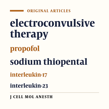 Comparison of Propofol and Sodium Thiopental Effects on Serum Levels of IL-23 and IL-17 after Electroconvulsive Therapy in Major Depression