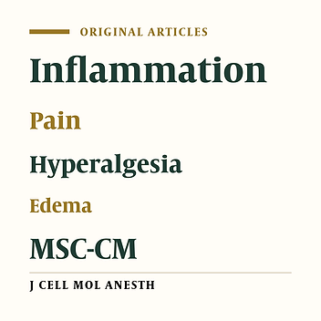 Effects of mesenchymal stem cells conditioned medium on behavioral aspects of inflammatory arthritic pain induced by CFA adjuvant