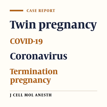 Termination of pregnancy in a twin pregnant patient with COVID-19