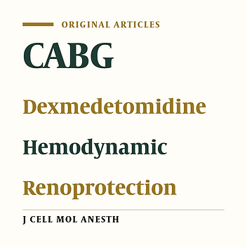 Effects of Dexmedetomidine on Clinical Outcomes and Renal Function after CABG