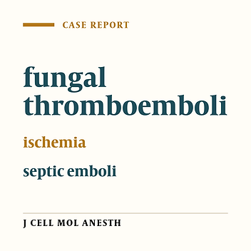 Acute lower Limb Ischemia Caused by Fungal Infective Atrial Thrombus: A Case Report