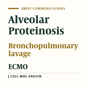 Management of Alveolar Proteinosis by Bronchopulmonary lavage under Extra Corporeal Membrane Oxygenation (ECMO)
