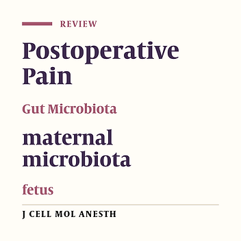 Acute post-operative pain and gut microbiota; is there any (clinical) relationship?