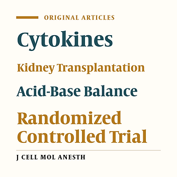 Effect of Acid-Base Balance on Cytokines Serum Levels and Short-Term Outcomes in Kidney Transplant Recipients; a Randomized Clinical Trial