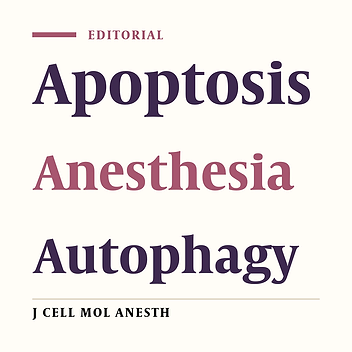 Apoptosis, Autophagy, and Anesthesia; Correlation of the Three “A”s