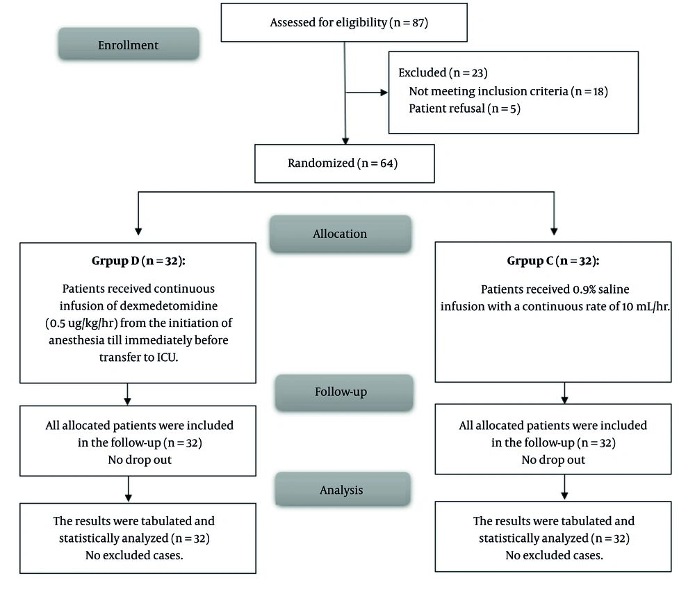 CONSORT flowchart of the included patients CONSORT flowchart of the included patients