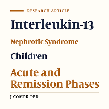 Serum Interleukin 13 Level in Steroid Sensitive Nephrotic Syndrome