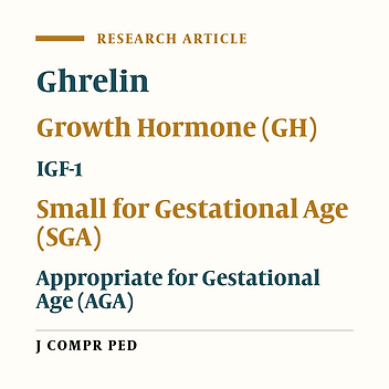 Acylated Ghrelin, Growth Hormone and IGF-1 Levels in the Cord Blood of Small for Gestational Age Newborns