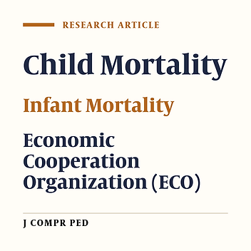 Millennium Development Goal Four; Child and Infant Mortality, Achievements in Economic Cooperation Organization Countries: An Ecological Study