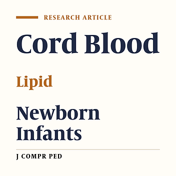 Lipid Profile of Cord Blood in Term Newborns