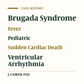 Cover image of the article: The Brugada Syndrome Unmasked by Fever in a Two-Year-Old Child: Case Report