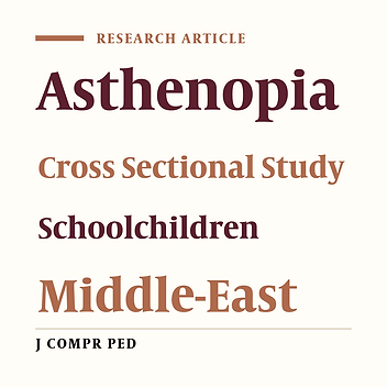 The Prevalence of Asthenopia and its Determinants Among Schoolchildren