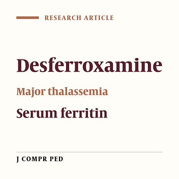 A Report on Chelating Therapy and Patient Compliance by Determination of Serum Ferritin Levels in 243 Thalassemia Major Patients